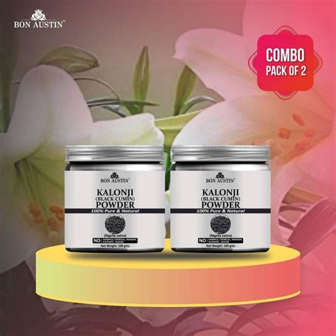 Bon Austin 100% Pure & Natural Kalonji(Black Cumin) Powder Combo ...