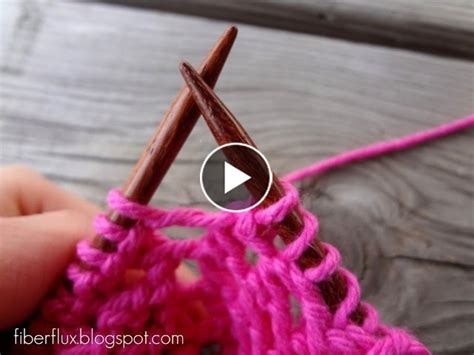 Image result for Knitting Pattern Using Yo Stitch