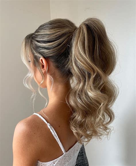 Pin by Cindy Fowler on Karens Outfits | Wedding ponytail hairstyles ...
