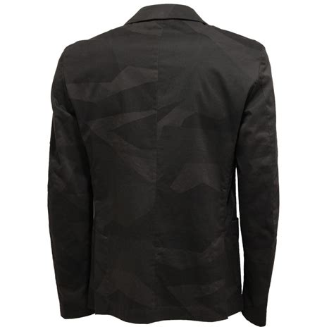 2317Z giacca uomo HYDROGEN STRETCH black/green camouflage jacket man