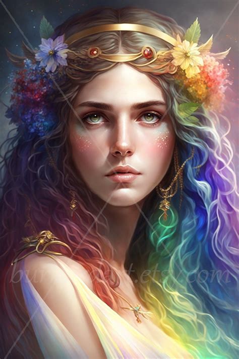 Iris digital download goddess of the rainbow and messenger etsy – Artofit