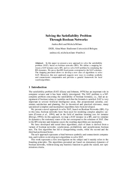 Image result for Boolean satisfiability problem SAT Solvers