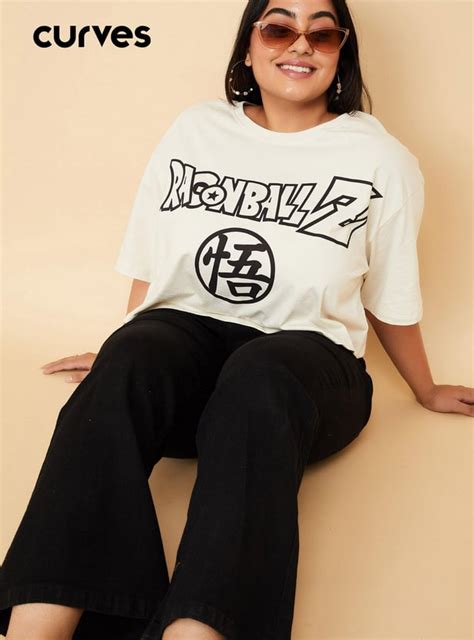 Buy Women Dragon Ball Z Printed Cropped T-shirt Online at just Rs. 599. ...