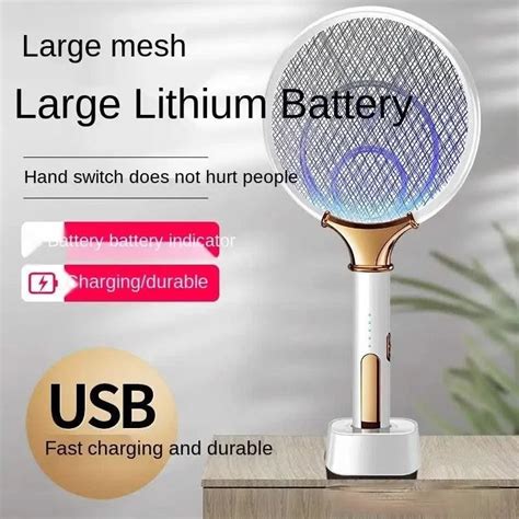 Mosquito Repellent Machine Zapper with UV Lamp Fly Killer Racket, White ...