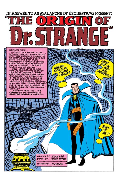Strange Tales vol.1 #115 (1963) - The Origin of Dr. Strange | Strange ...