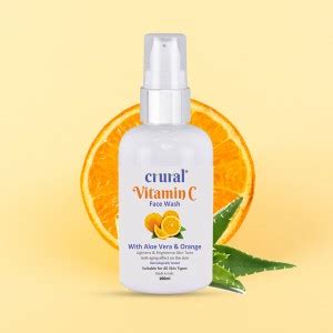 crural Brightening Vitamin c face wash with aloe vera and Orange for ...
