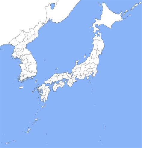 Map of Japan and Korea (blank) by ViNZZ404 on DeviantArt