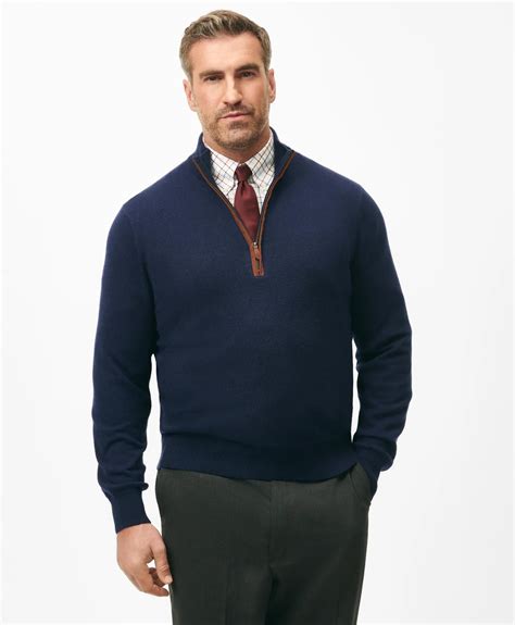 Mens Quarter Zip Jumpers | Brooks Brothers