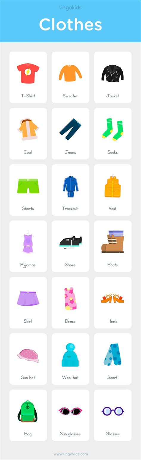 Clothes Names 的图像结果