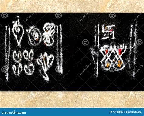 Indian Swastik Symbol With Subh Deepawali Background Illustration ...