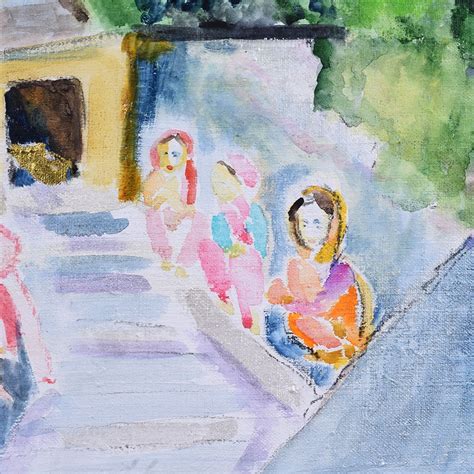 Beautiful Scenery Canvas Painting by Artist Rosemarie Gorke