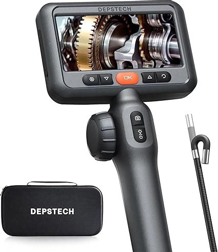 DEPSTECH 210° Two-Way Articulating Borescope Tool, Industrial Endoscop ...