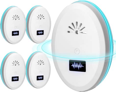 Ultrasonic Pest Mouse Repeller,4 Pack Upgraded Spider Repellent Indoor ...