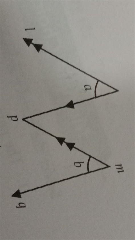 In figure,l||m and p||q. If a=45°,find b. - Brainly.in