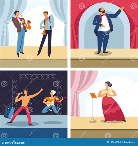 Performing Arts, Jazz, Theater, Rock and Opera Performers on Stage ...