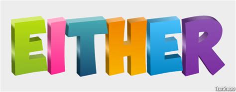 Image result for Either Definition