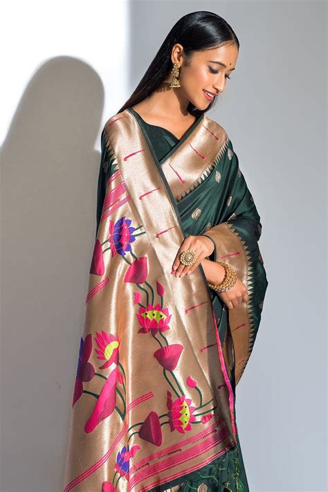 Buy Green Paithani Saree 10841 Online | Karagiri