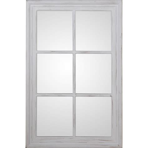 Miroir mural blanc en bois d'eucalyptus élégant 70 x 4.5 x 110 cm Blanc ...