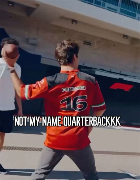 nice catch cheer, NOT MY NAME QUARTERBACK ahh pic in 2025 | Formula 1 ...