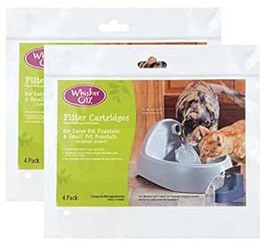 Whisker City Pet Replacement Fountain Filter Cartridges Pads (Pack of 2 ...
