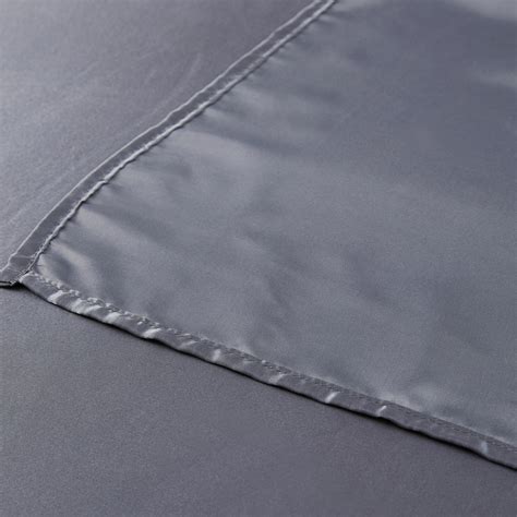 ANMINY 4-Piece Queen Silk Satin Sheet Set in Dark Gray with Deep Pocket ...