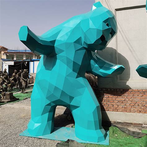 玻璃钢熊动物城市广场雕塑_玻璃钢雕塑 - 深圳市巧工坊工艺饰品有限公司