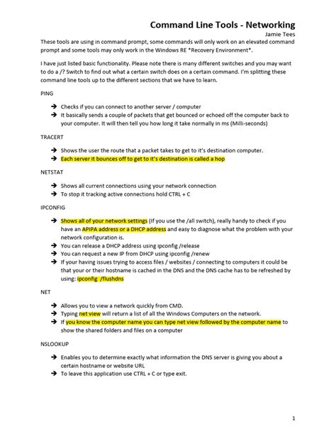 Image result for Cmd for Networking