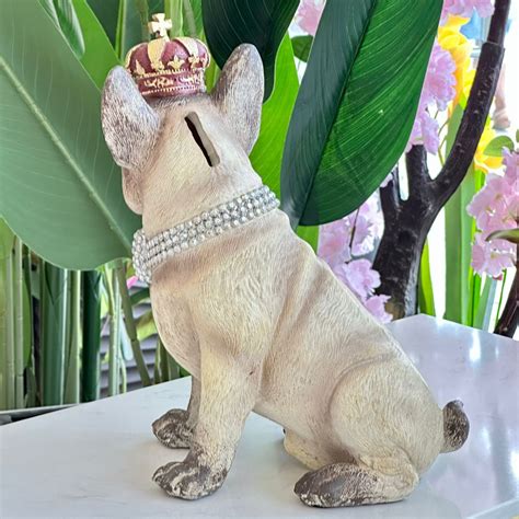 Cofre Bulldog Ingles Resina Alto 30cm x Largo 16cm x Ancho 25cm — El ...