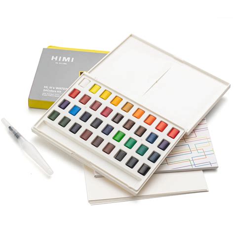 HIMI - Travel Watercolour Painting Set With 6 Watercolour Papers & One ...
