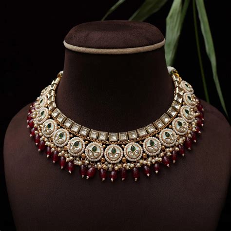 Kundan Choker Necklace & Polki Choker Necklace