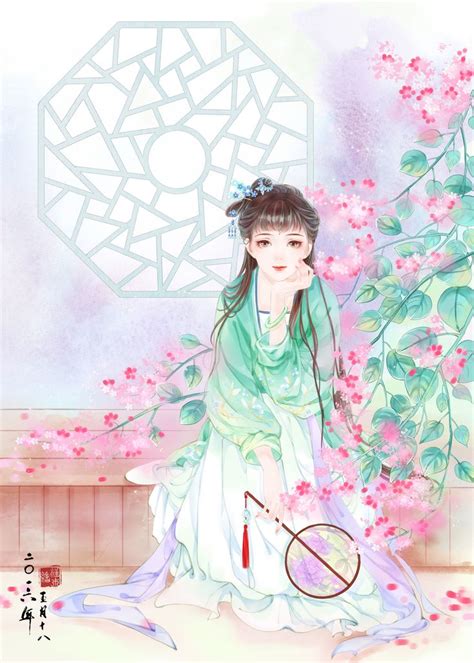 暗香盈袖_槿木-_-__插画师作品_涂鸦王国gracg.com | Painting of girl, China art, Chinese ...