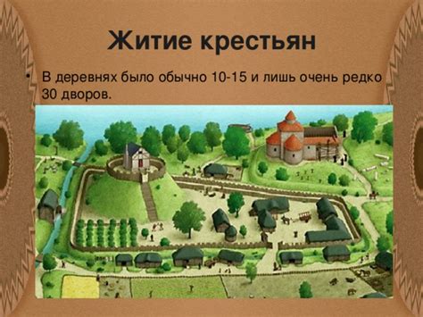 Средневековая деревня - история, презентации
