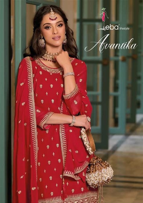 Eba Avantika Blooming Heavy Embroidery Work Salwar Suit