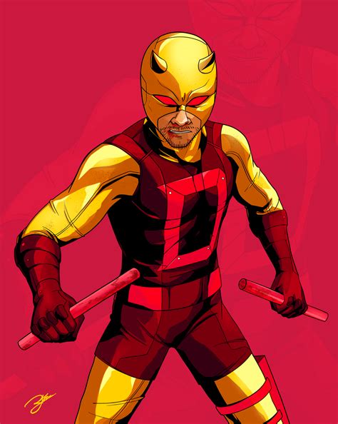 Daredevil Yellow Suit! : r/drawing