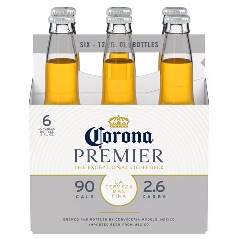 Corona Premier Mexican Lager Import Light Beer 12 oz Bottles, 6 pk ...