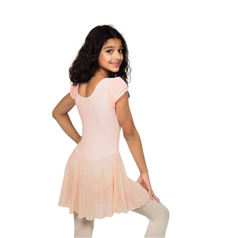 Flutter Sleeves Leotard Dress with Tights - IKAANYA