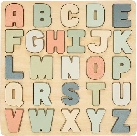 Pearhead Wooden Alphabet Puzzle, Colorful ABC India | Ubuy