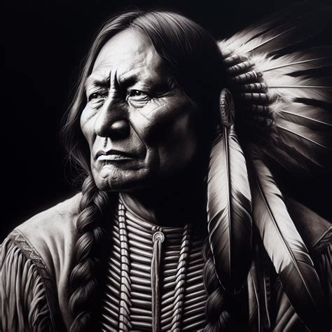 Sitting Bull (Hunkpapa Lakota Sioux Chief) Portrait Artwork | Pixelz.cc
