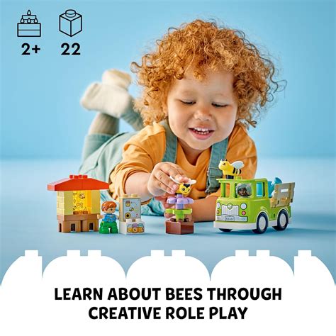 Buy LEGO DUPLO Town Caring for Bees & Beehives Building Kit for Ages 2 ...