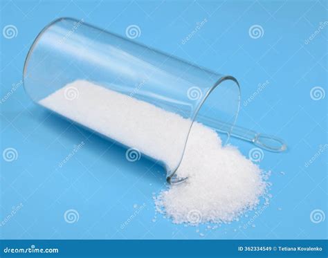 Barium Hydroxide on Blue Background Stock Image - Image of chemical ...