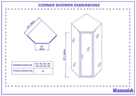 Corner Shower Enclosure Dimensions at Robert Alcaraz blog