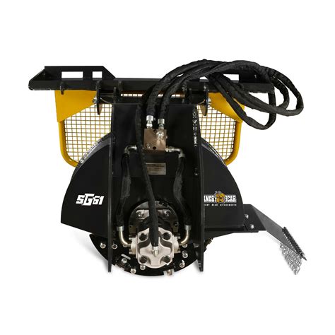 Stump Grinder Attachment for Skid Steer Loader With 34 Carbide Teeth,