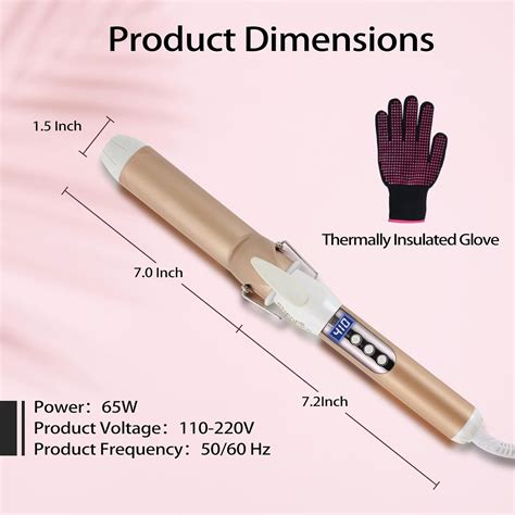 Buy ShenFire 1 1/2 inch Curling Iron Large Long Barrel, 1.5 Inch ...