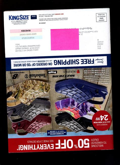 KING SIZE Catalog MARCH 2023 Big & Tall Men's Fashion Catalog NEW 50% ...