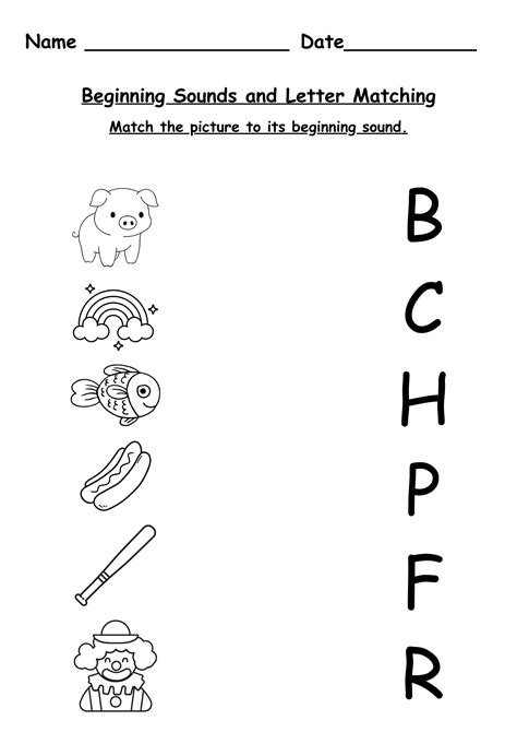 Worksheets Letter Sounds Printables Worksheet For Beginning Sounds