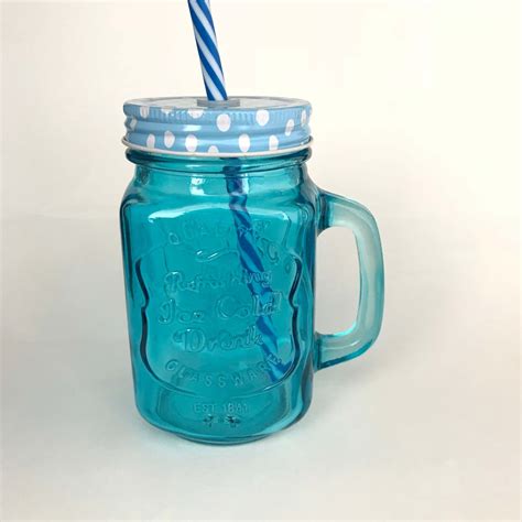 Colored Mason Jar Mug 16oz / 453ml - ITS (Glassware Specialist)