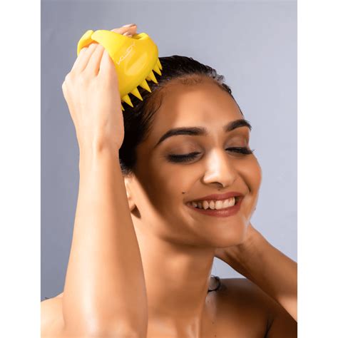 Kloy Hair Scalp Massager - Yellow – Ingens Tradecom Pvt. Ltd.
