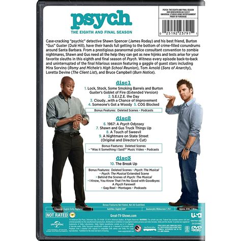 Psych Season 8 Dvd Cover