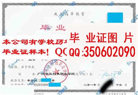 广州华立科技职业学院毕业证档案样本学位证样本