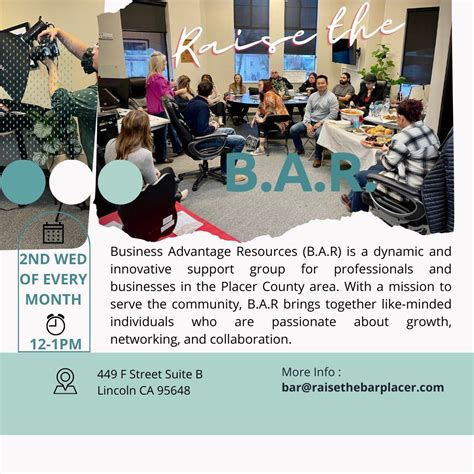 Lunch & Learn with B.A.R. Placer County, 449 F St, STE#B, Lincoln CA ...